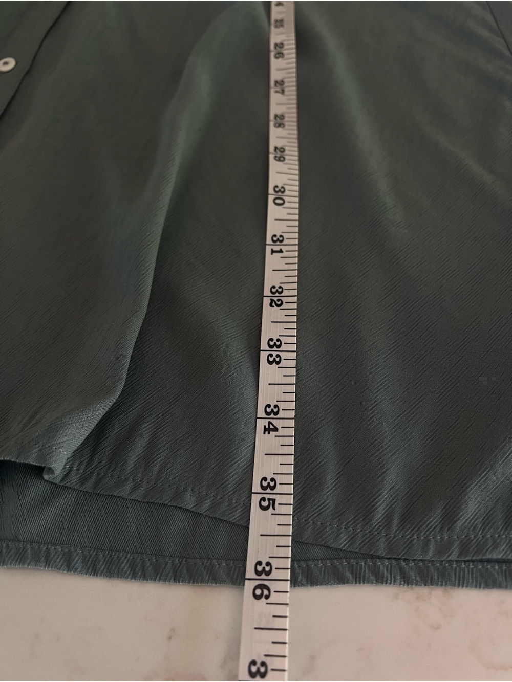 Madewell Leedra Sage Green Button Front Midi Dress Puff Sleeve Tie Waist Size 4 - Picture 8 of 12